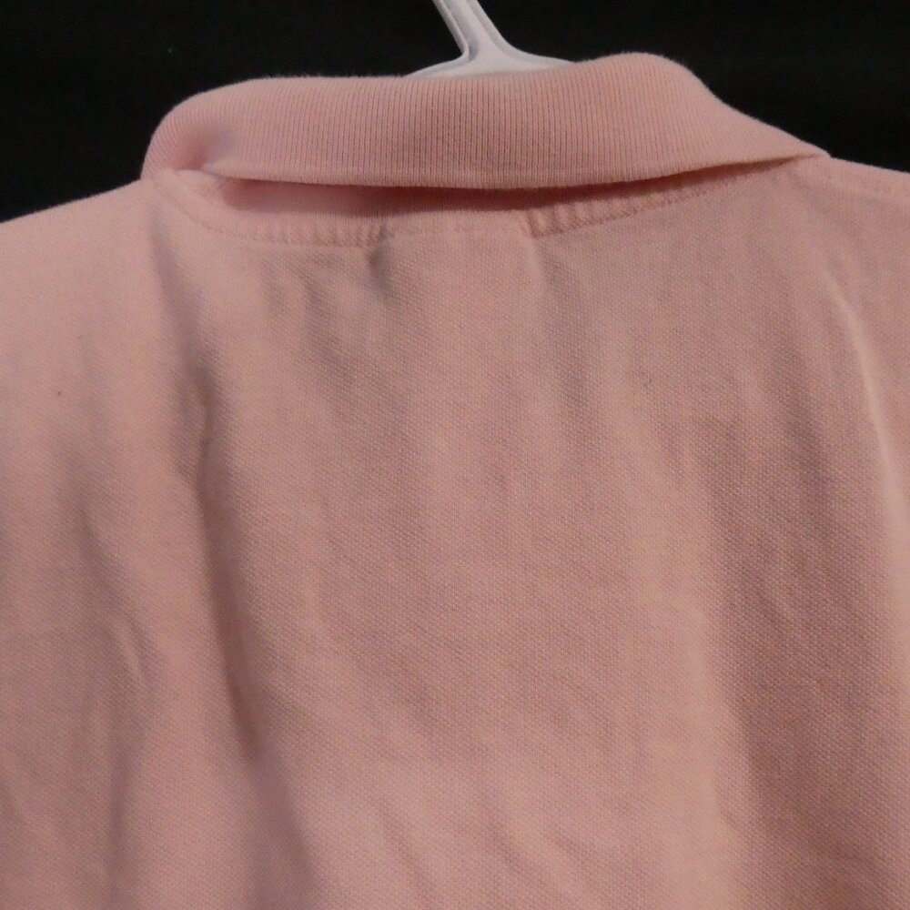 Lacoste Light Pink Polo Shirt with Green Croc Logo - Picture 10 of 13